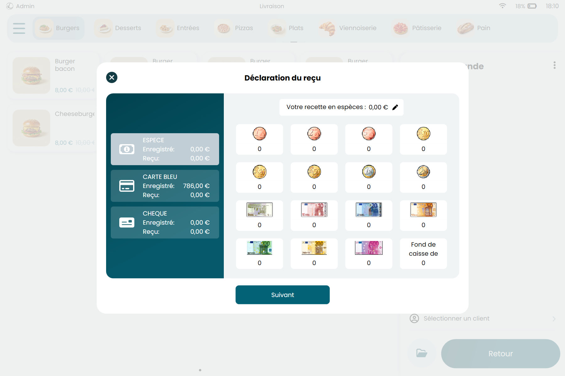 RetailPOS — clôture de caisse