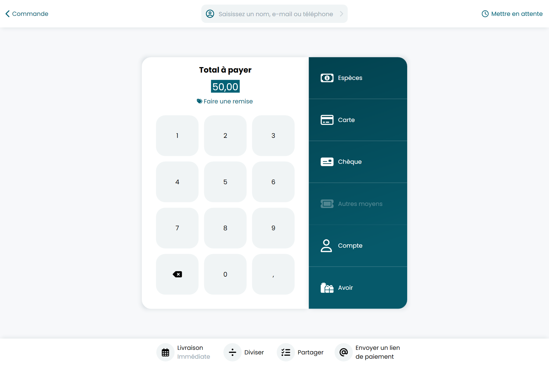 RetailPOS — encaissement et moyens de paiement
